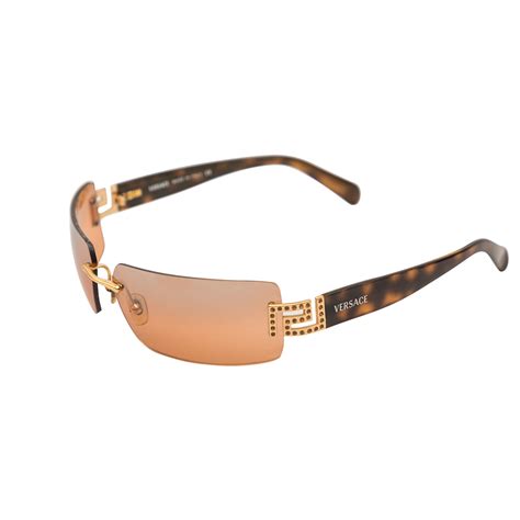 versace rimless mens sunglasses|versace rimless glasses for women.